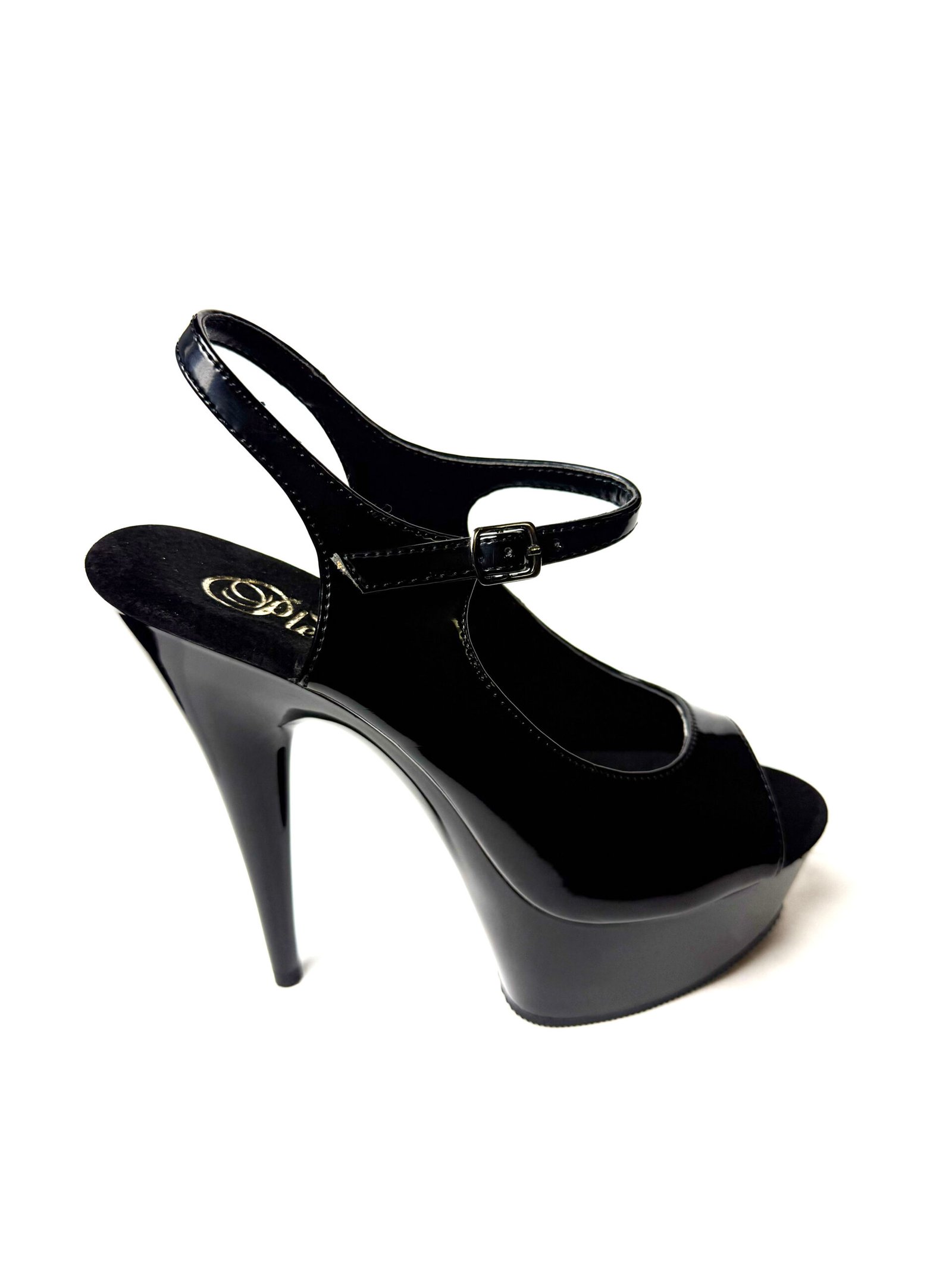Pleaser Delight-621 Black Platform Sandal